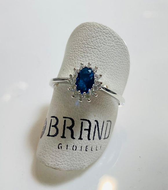 Anello Kate Cristallo Blu