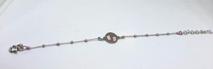 Bracciale Neonata Piedini Rosa