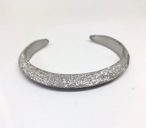 Bracciale aperto Bombato Diamantato 100% Alluminio