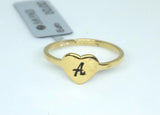 Anello Cuore con Iniziali - oro