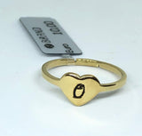 Anello Cuore con Iniziali - oro