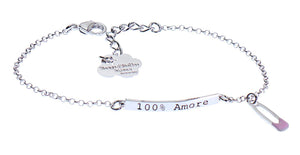 Bracciale 100% Amore con Spilla BR110