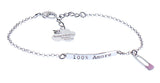 Bracciale 100% Amore con Spilla BR111