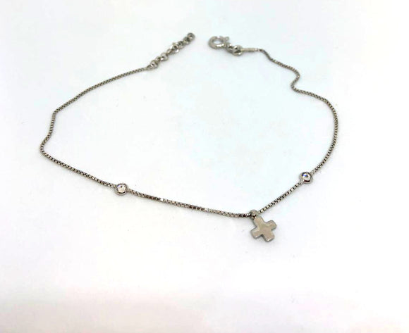 Cavigliera Cristalli E Croce - CAV01C
