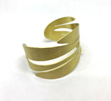 Bracciale Rigido a Foglia Oro JU00F1