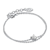 Bracciale Cuore Cristallo Bianco