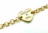 Bracciale con Frasi Cuore Oro MB323