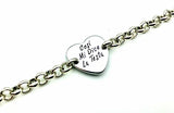 Bracciale con Frasi Cuore Argento MB319