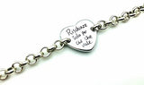 Bracciale con Frasi Cuore Argento MB319