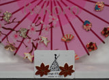 Orecchini a lobo Kokoro limited edition - Foglie 2