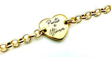 Bracciale con Frasi Cuore Oro MB323