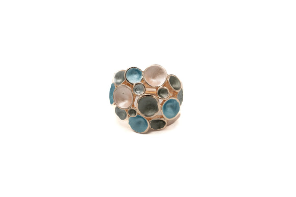 Anello multi tondini concavi