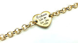 Bracciale con Frasi Cuore Oro MB323