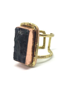 Anello con Pietra Naturale Quarzo SH53