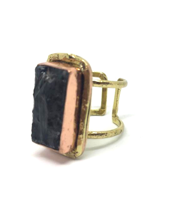 Anello con Pietra Naturale Quarzo SH53