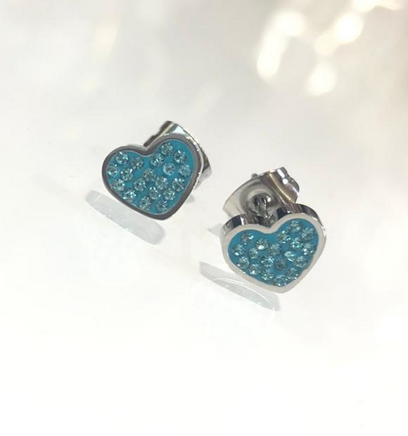 Orecchini Cuore Cristalli Celesti 