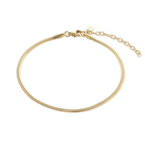 Cavigliera Catena Snake Oro
