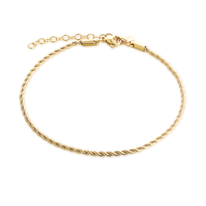 Cavigliera Catena Corda Oro