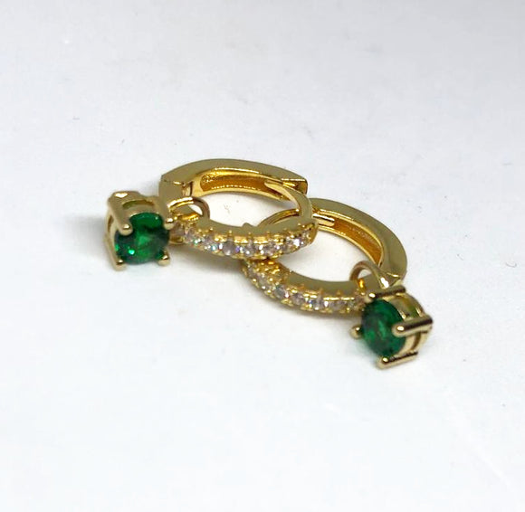 Cerchietto con Zirconi e Cristallo Verde