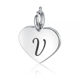 Charm Cuore con Iniziale