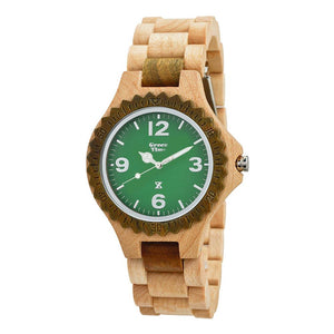 Orologio in legno Sandalo - Green