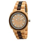 Orologio in legno Sandalo e Acero- Square zw048a
