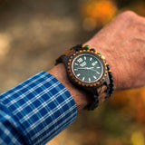 Orologio in legno Zebrano e Sandalo - Golf ZW074C