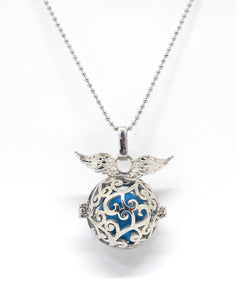 Collana Scrigno Sfera con Ali D'Angelo Chiama Angeli