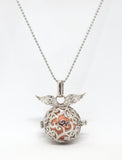 Collana Scrigno Sfera con Ali D'Angelo Chiama Angeli