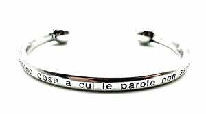 Bracciale Rigido Aperto con Frasi.