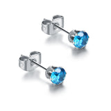 Orecchini Punto Luce Arcobaleno 4mm
