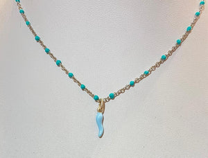 Collana Corno Portafortuna Pasta di Zucchero