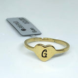 Anello Cuore con Iniziali - oro