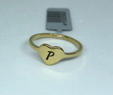 Anello Cuore con Iniziali - oro