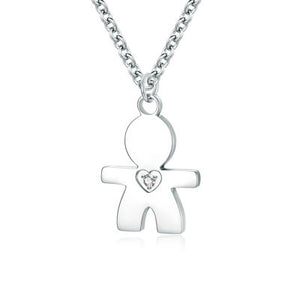 Collana Bimbo con cristallo