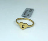 Anello Cuore con Iniziali - oro