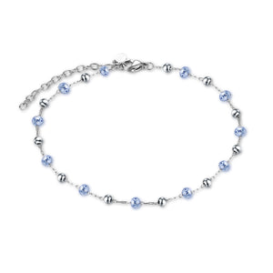 Cavigliera con Cristalli Celesti ed Ematite