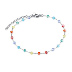 Cavigliera con Cristalli Arcobaleno ed Ematite