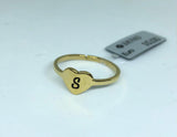 Anello Cuore con Iniziali - oro