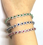Bracciale Cuori con Zirconi