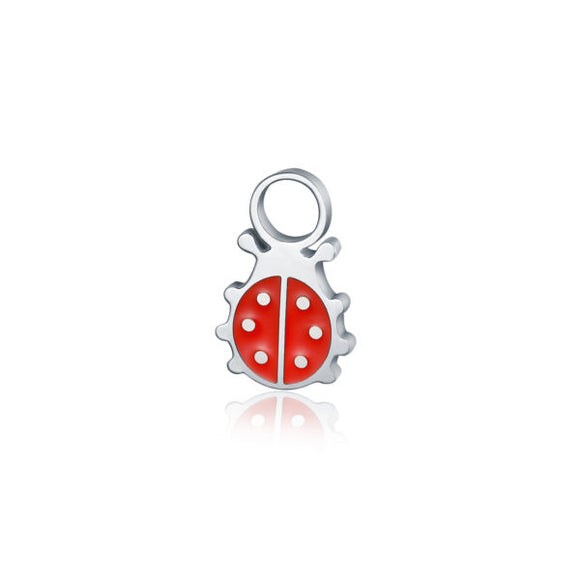 Charm Coccinella smaltata rossa- Hoola