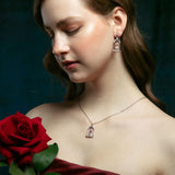 Collana della Bella e la Bestia "La rosa incantata"