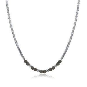 Collana Pietra Lavica, Ematite e Catena Rolò