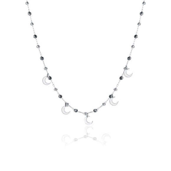 Collana con Sfere, Lune ed Ematite