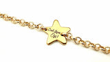 Bracciale con Frasi Stella Oro MB324