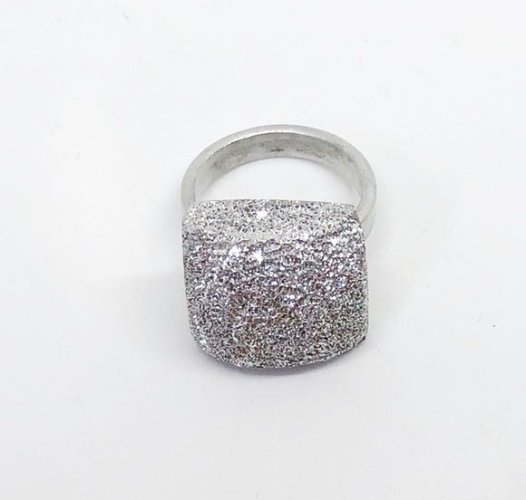 Anello Semicubo diamantato 100% alluminio