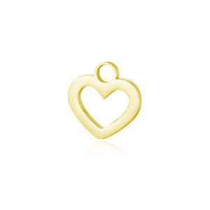 Charm Cuore Vuoto Oro - Hope