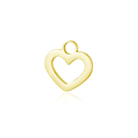 Charm Cuore Vuoto Oro - Hope