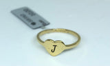 Anello Cuore con Iniziali - oro