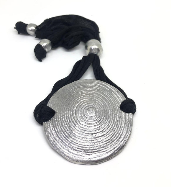 Bracciale Alluminio in Jersey con pendente - Spirale